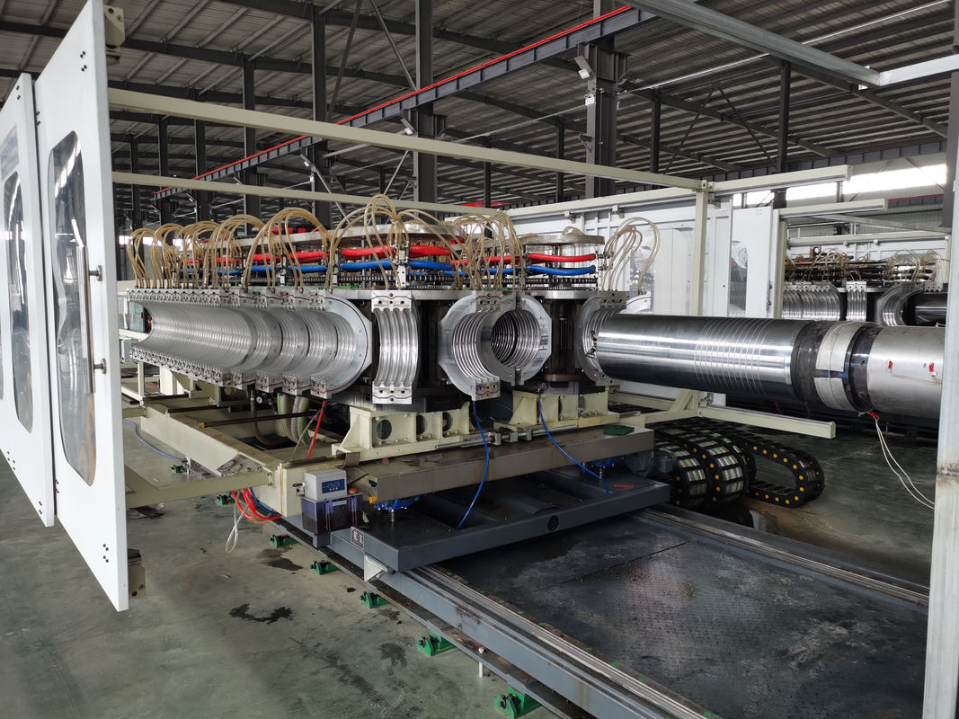 High Speed Double Wall Corrugation Pipe Machine with Single-screw Screw No