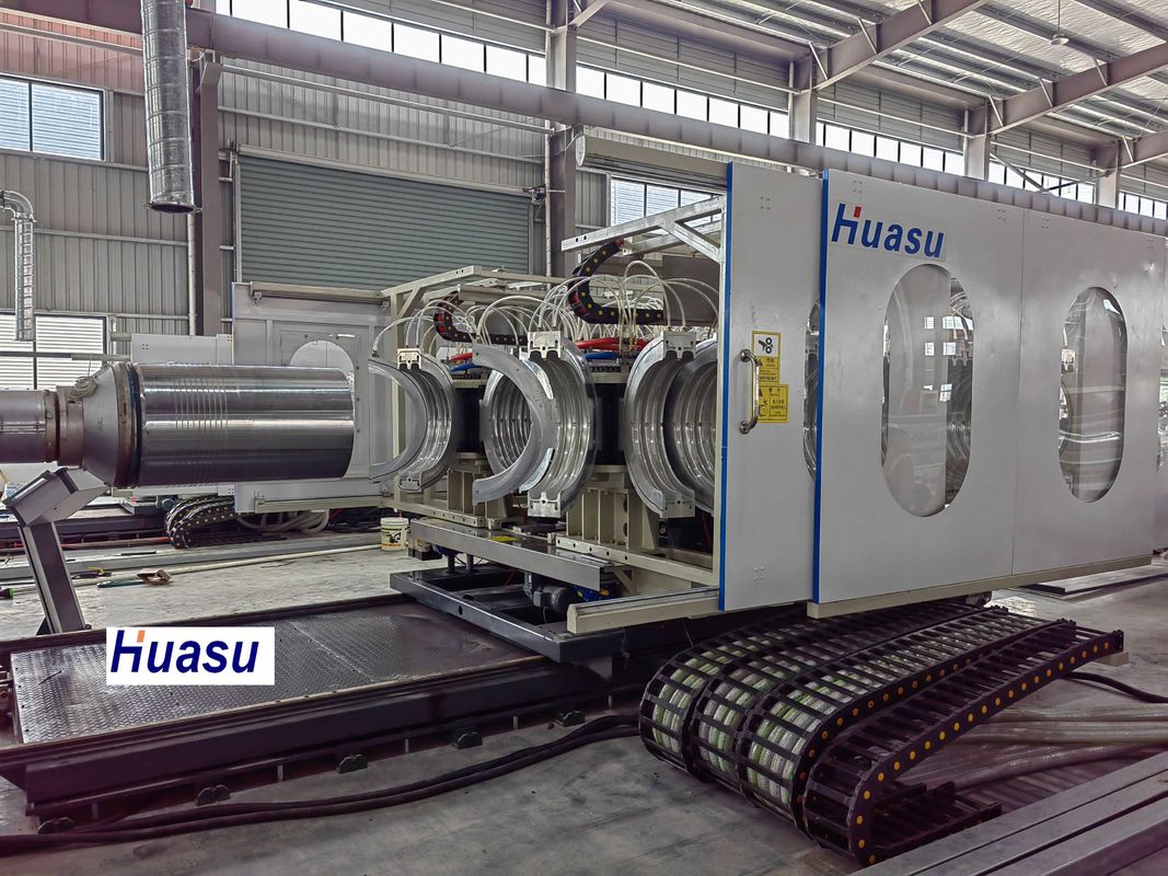 Advanced Single-screw Double Wall Corrugated Pipe Extrusion Line with Siemens/Schneider Main Electrics