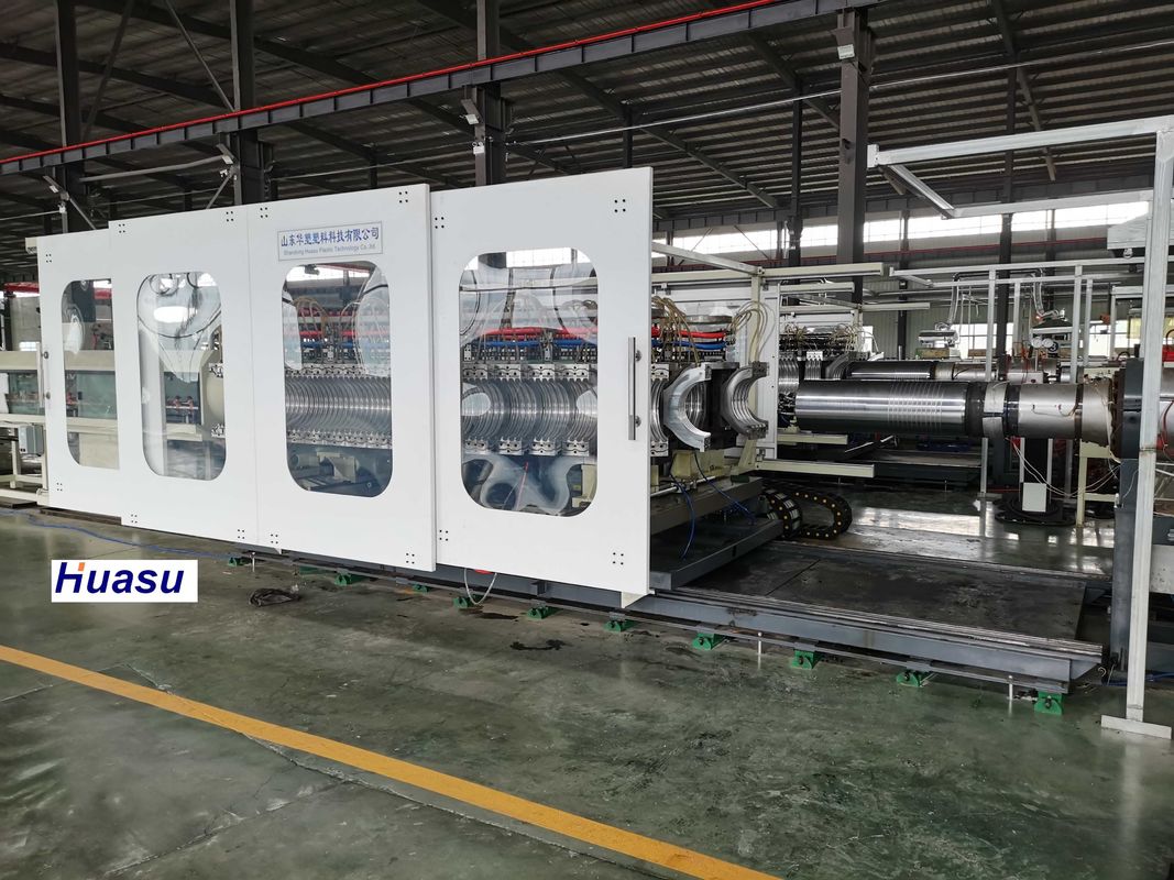 Long-Lasting Production Corrugated Pipe Machine with Siemens PLC and 38CrMoALA Screw Material