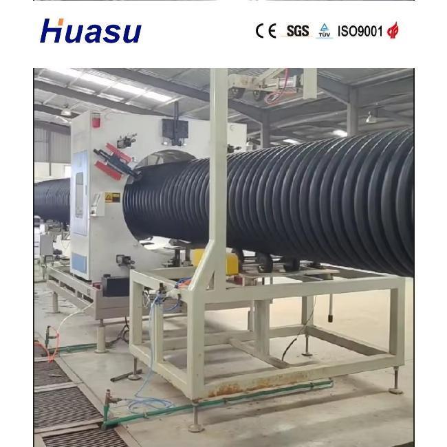 High Speed Production Dual Wall Pipe Production Line with Low Energy Consumption and Siemens PLC Technology