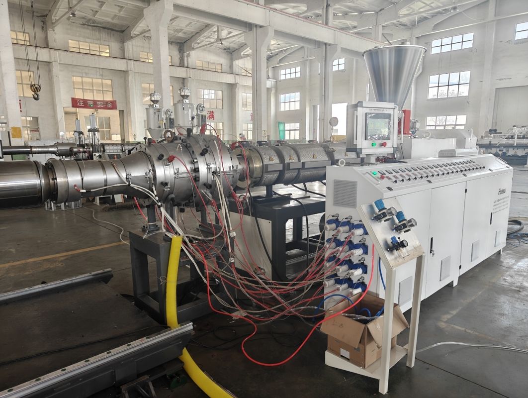 Corrugated Double Strands Plastic Pipe Extrusion Line For Irrigation Systems