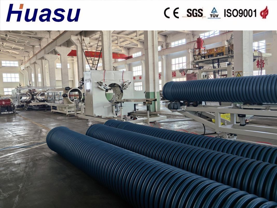 Speed Dual Wall Pipe Production Line for Double Wall Corrugated Pipe Plant Plastic Machine