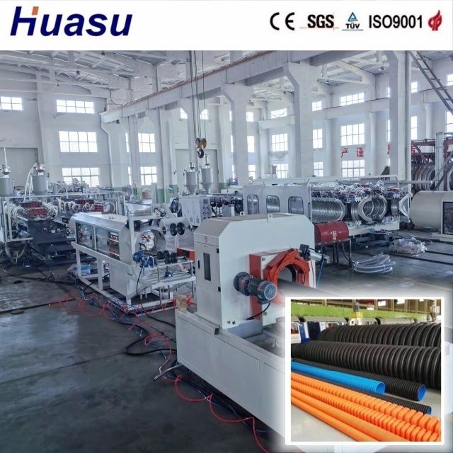 HDPE Pipe Extrusion Machine for 32-1600mm Double Wall Corrugated Pipe