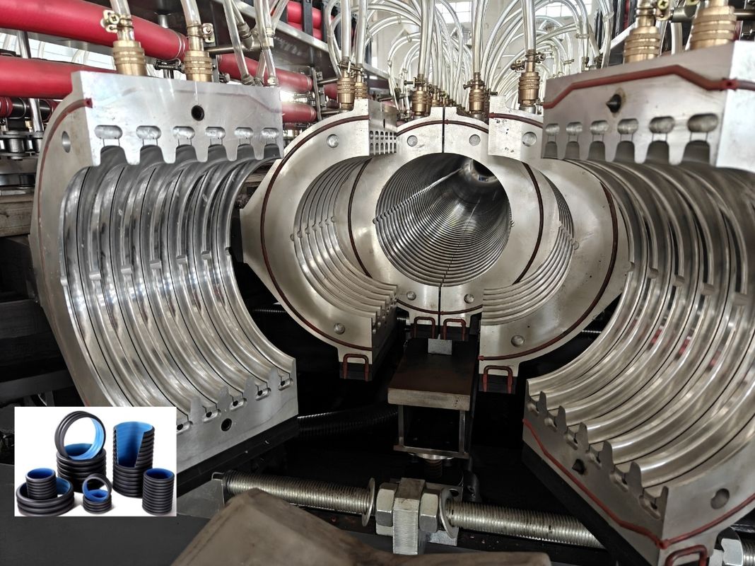 WEG AC Motor Double Wall Corrugated Pipe Extrusion Line 63mm Min Diameter