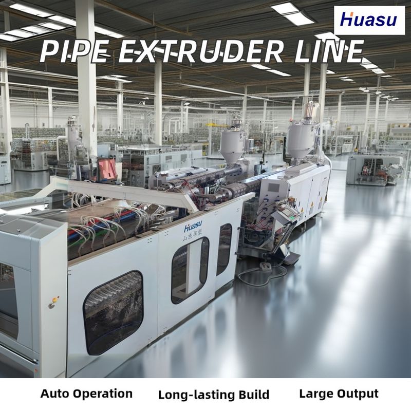 PVC Double Wall Corrugated Pipe Extrusion Line 500-2000Kg/h Capacity