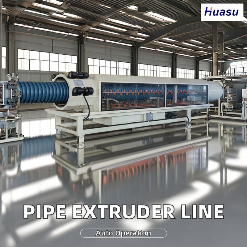 High-Speed PVC Double Wall Corrugated Pipe Extrusion Line 500-2000Kg/h