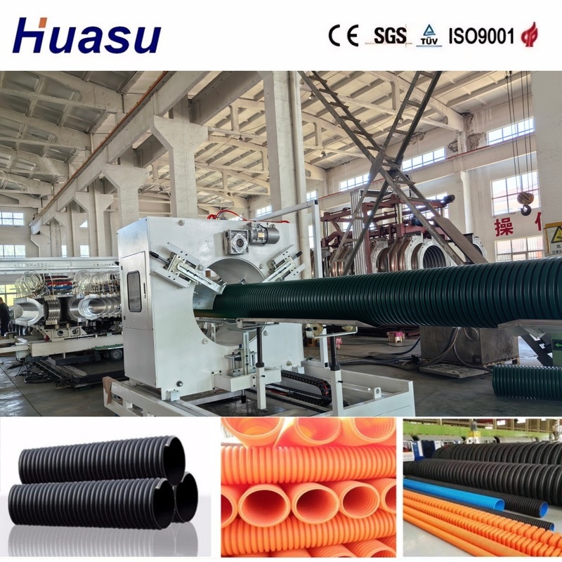 High Productivity Plastic Pipe Extrusion Line with 60-2000kg/h Capacity and 32-1600mm Pipe Diameter