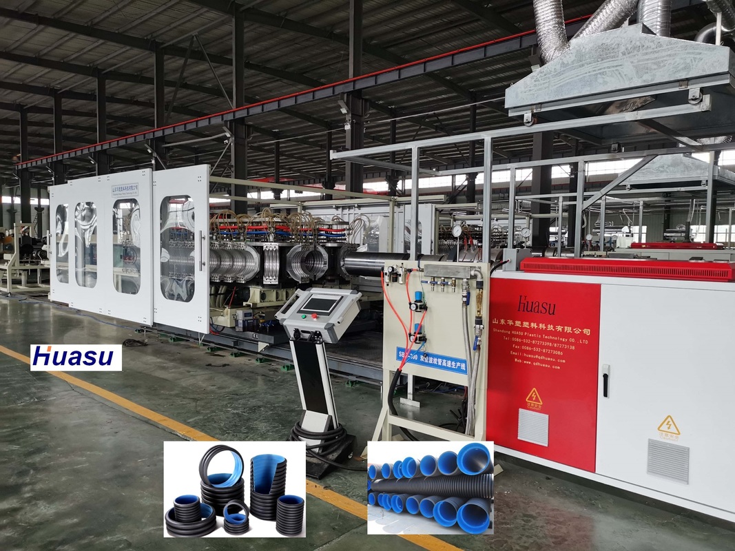Single Double Corrugated Pipe Making Machine with High Quality Extrusion Line with PLC Control System