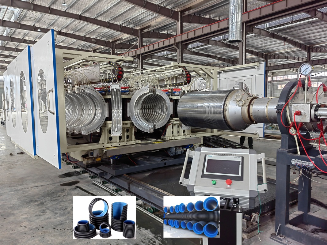 Single Double Corrugated Pipe Making Machine with High Quality Extrusion Line with PLC Control System