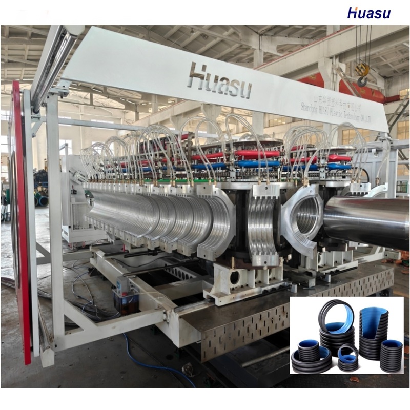 Hot Sell Plast Corrugated Pipe Making Machine Extrusion Line with PLC Control System