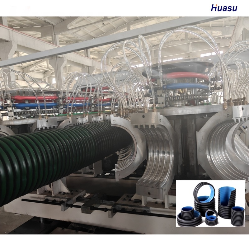 Hot Sell Plast Corrugated Pipe Making Machine Extrusion Line with PLC Control System