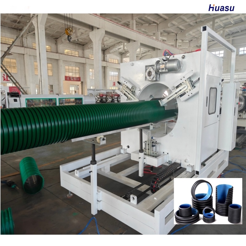 Double Wall Corrugated Pipe Extrusion Line with 38CrMoALA Screw Material for High Production Demands and 6m or Customized Pipe Length