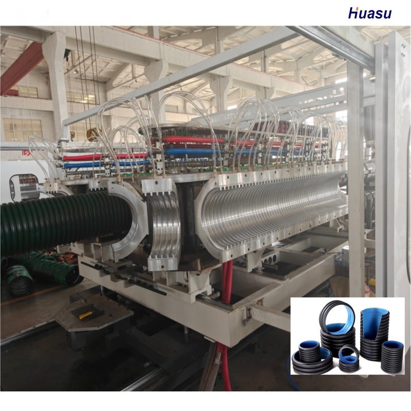 High-Efficiency Plast Corrugated Pipe Machine Extrusion Line with PLC Control System