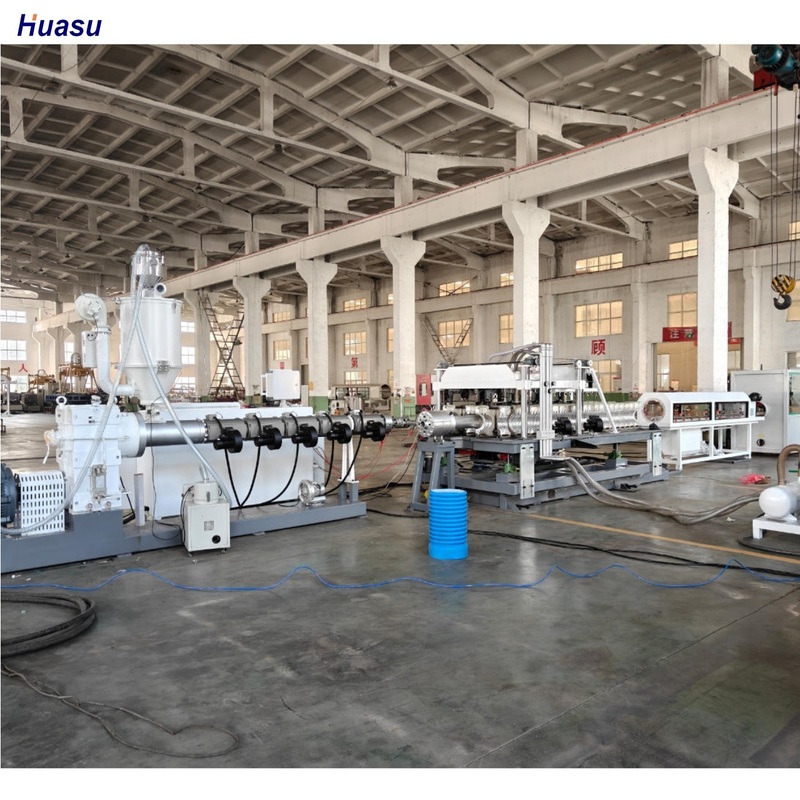 Automatic Single Wall Corrugated Pipe Extrusion Line with 38CrMoAlA Barrel Material for 75-250mm Pipes at 15m/min Output Speed