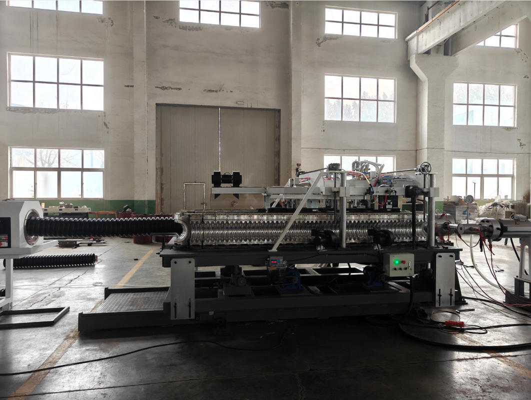 Automatic DWC Pipe Extrusion Line with Siemens Inverter and Omron Relay for 75-250mm Corrugated Pipe Production