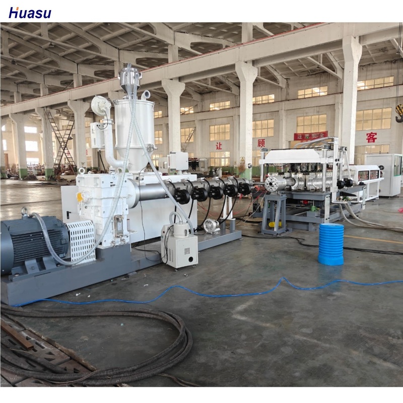 Automatic DWC Pipe Extrusion Line with Siemens Inverter and Omron Relay for 75-250mm Corrugated Pipe Production