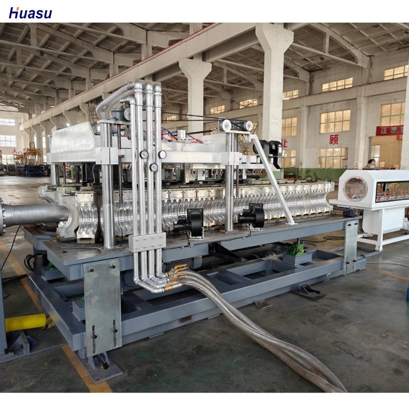Single Wall Corrugated Pipe Extrusion Line with 38CrMoAlA Barrel Material 15m/min Max Output Speed and 75-250mm Specification