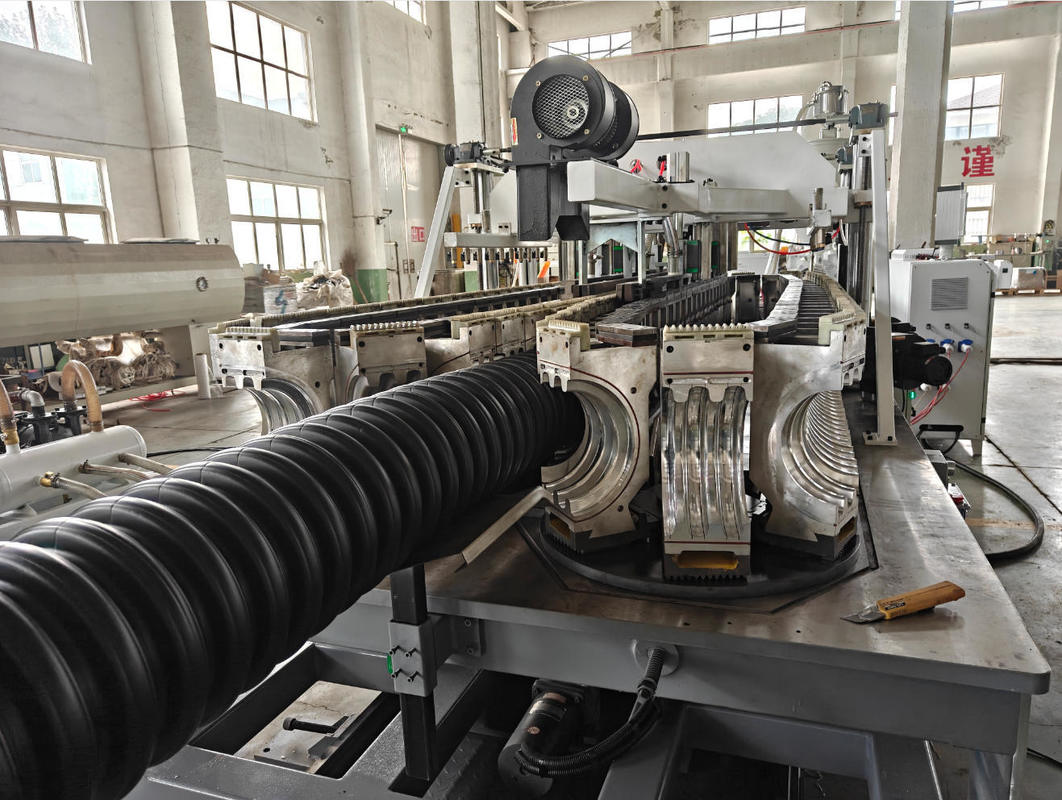 Automatic Single Wall Corrugated Pipe Extrusion Line with 38CrMoAlA Barrel Material and Full Intermeshing Engagement System