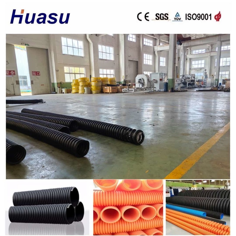 Full Intermeshing Engagement System Single Wall Corrugated Pipe Extrusion Line with 60-2000kg/h Automatic Capacity and 32mm-1600mm Pipe Diameter Range