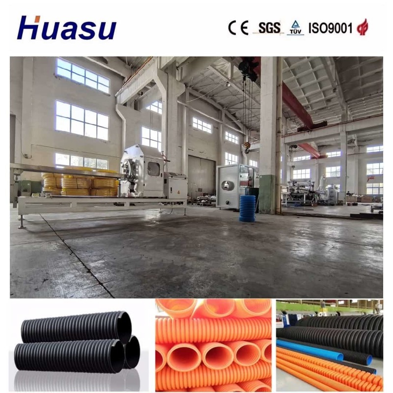 High Capacity Single Wall Corrugated Pipe Extrusion Line with 60-2000kg/h Capacity and 32mm-1600mm Diameter Range