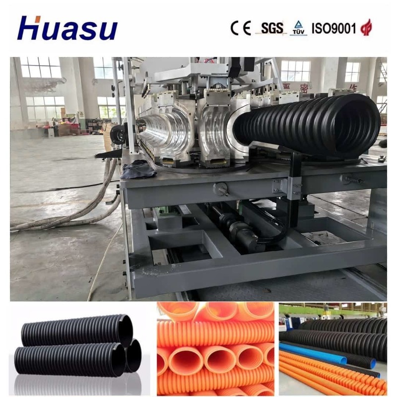 High Productivity Single Wall Corrugated Pipe Extrusion Machine with 60-2000kg/h Capacity and PLC Remote Control