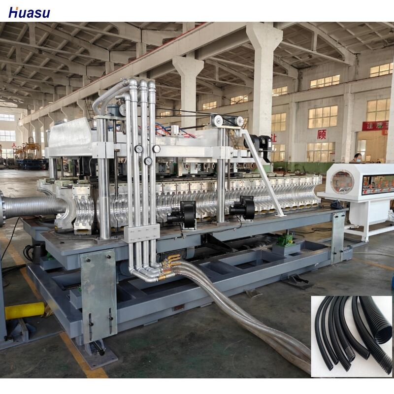 Double Wall Corrugated Pipe Extrusion Line with Customizable Color and Vertical or Horizontal Corrugator Featuring 20CrMnTi Gear Material