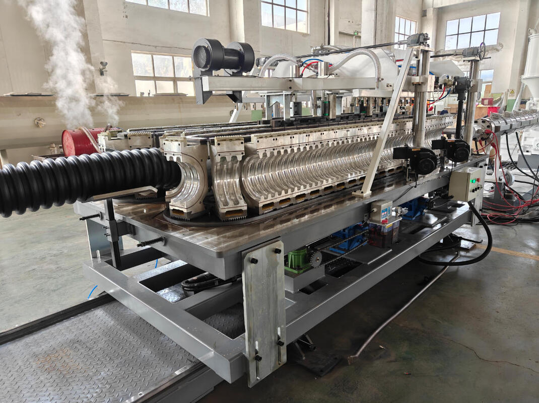 Automated Double Wall Corrugated Pipe Production Line with Vertical or Horizontal Corrugator and Customizable Colors