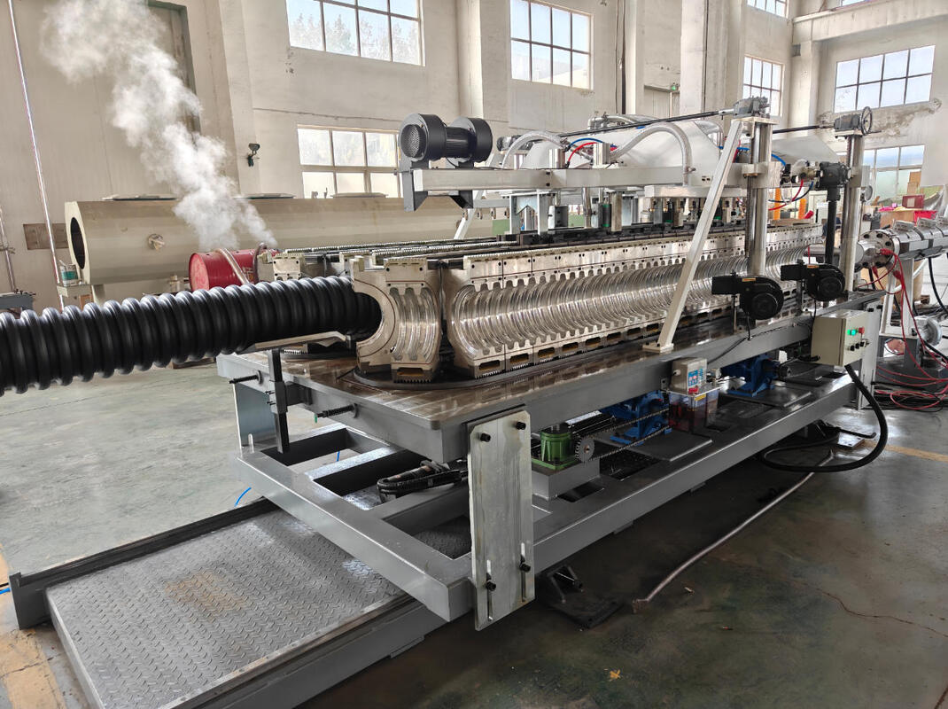 Double Wall Corrugated Pipe Extrusion Line with Customizable Color and Vertical or Horizontal Corrugator Featuring 20CrMnTi Gear Material