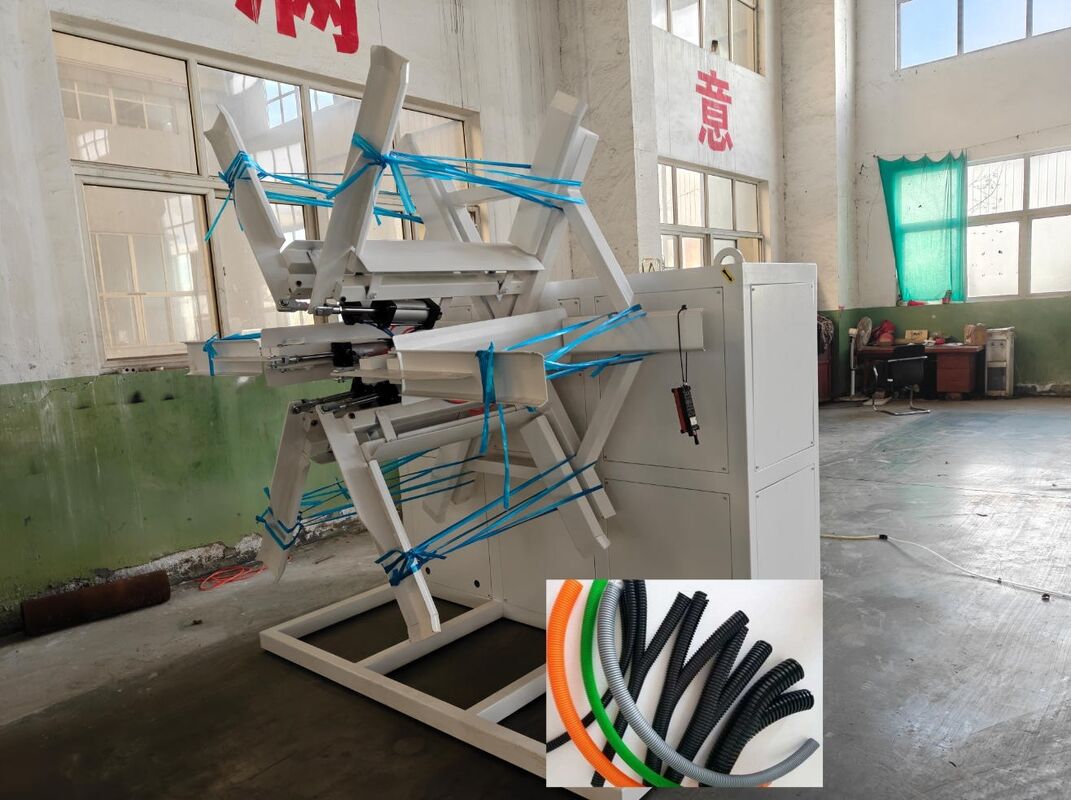 Siemens Main Electrical Parts Double Wall Corrugated Pipe Extrusion Line with 48 Mould Quantity and Water Cooling Functionality