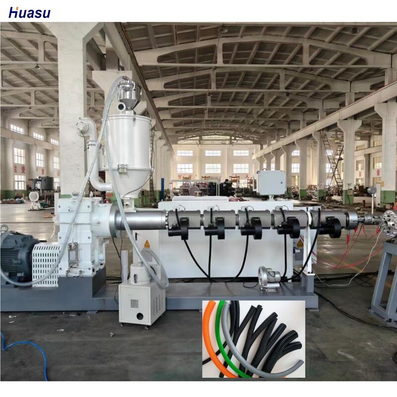 Siemens Main Electrical Parts Double Wall Corrugated Pipe Extrusion Line with 48 Mould Quantity and Water Cooling Functionality