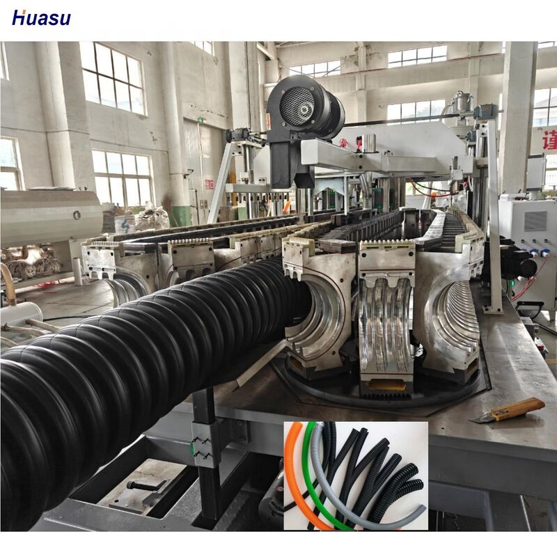Double Wall Corrugated Pipe Extrusion Line with 48 Mould Quantity and Siemens PLC Control for High Efficiency Production