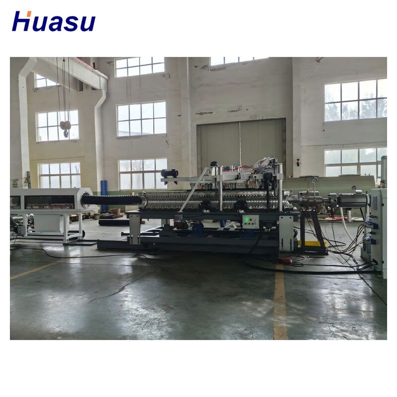 Automatic And Computerized HDPE Pipe Extrusion Line For Double Wall Corrugated Pipe With PLC Control