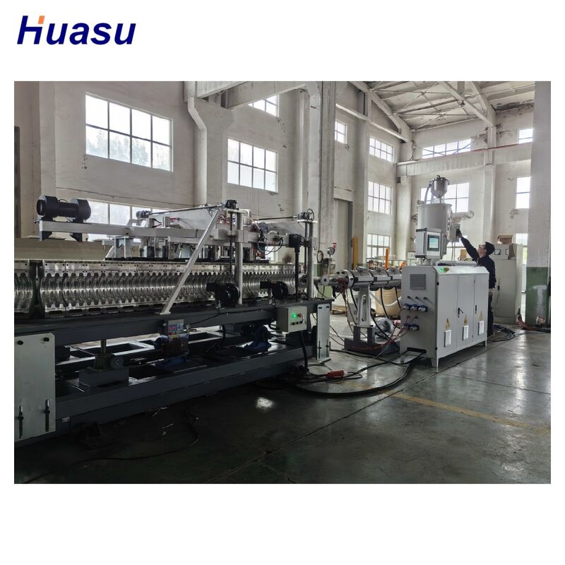 Full Automatic Corrugated Pipe Extrusion Line for HDPE with 100kg/h - 2000kg/h Capacity and 32mm - 1600mm Pipe ID
