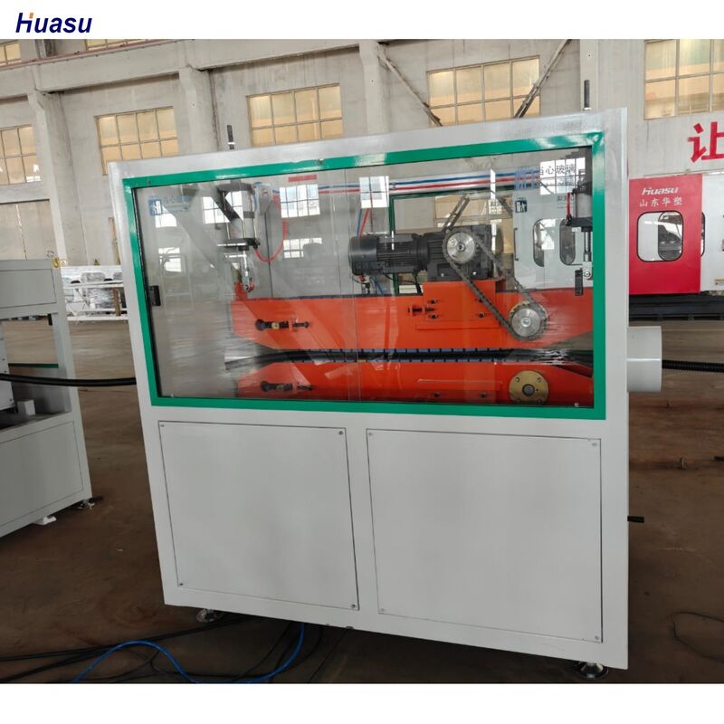 PLC Controlled Single Wall Corrugated Pipe Extrusion Line with Single-screw Design and Steel Water Sleeve Material