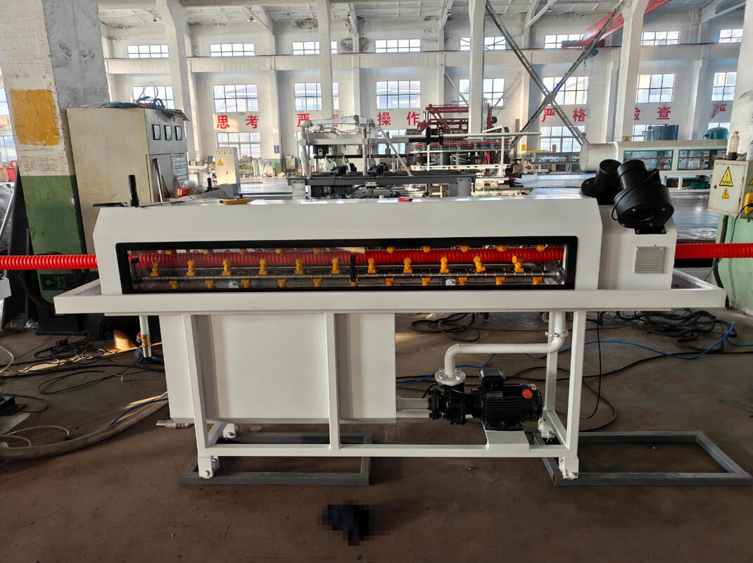 Automatic High-Accuracy Single Wall Corrugated Pipe Extrusion Machine with LD Ratio 33 38 40 for Industrial Use