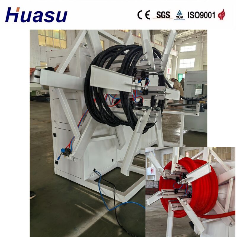 60-2000kg/h Output Single Wall Corrugated Pipe Extrusion Line with Water Cooling Mode and PLC Remote Control