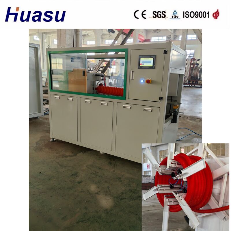 Double Wall Corrugated Pipe Machine with 60-2000kg/h Output Featuring Water Sleeve Material Steel and PLC Remote Control
