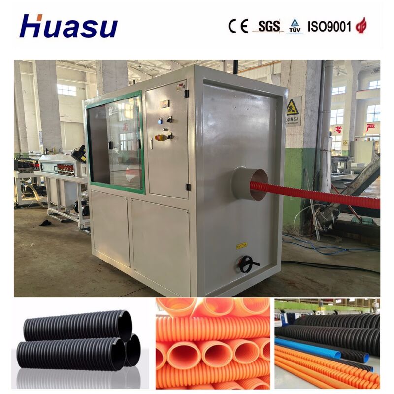 High Productivity Corrugated Pipe Extrusion Line with 32-1600mm Pipe Diameter and PLC Control With Touch Screen