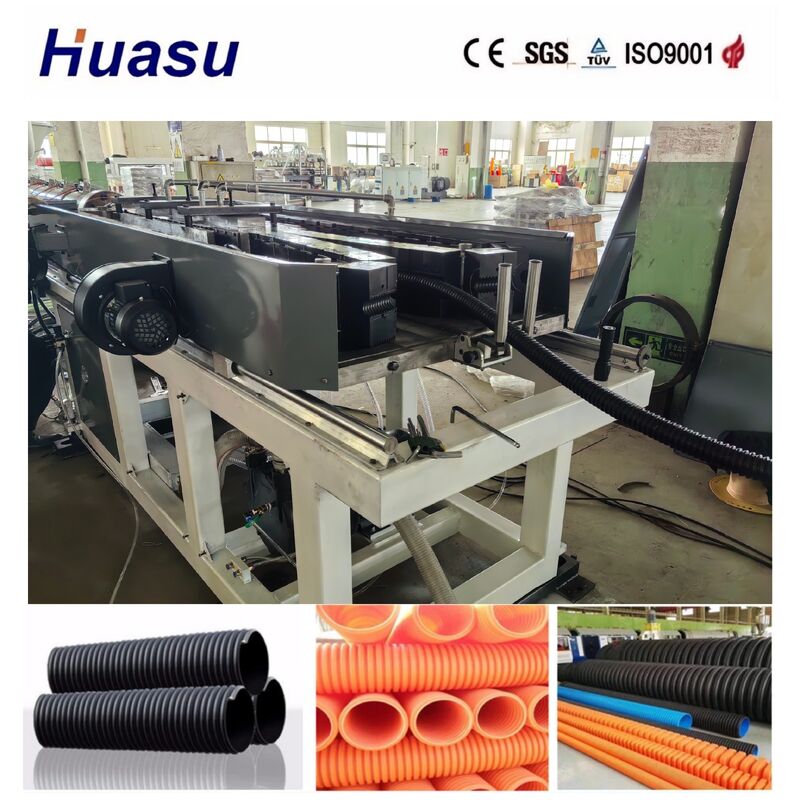 PLC Controlled Single Wall Corrugated Pipe Extrusion Line with 32-1600mm Diameter for High Productivity
