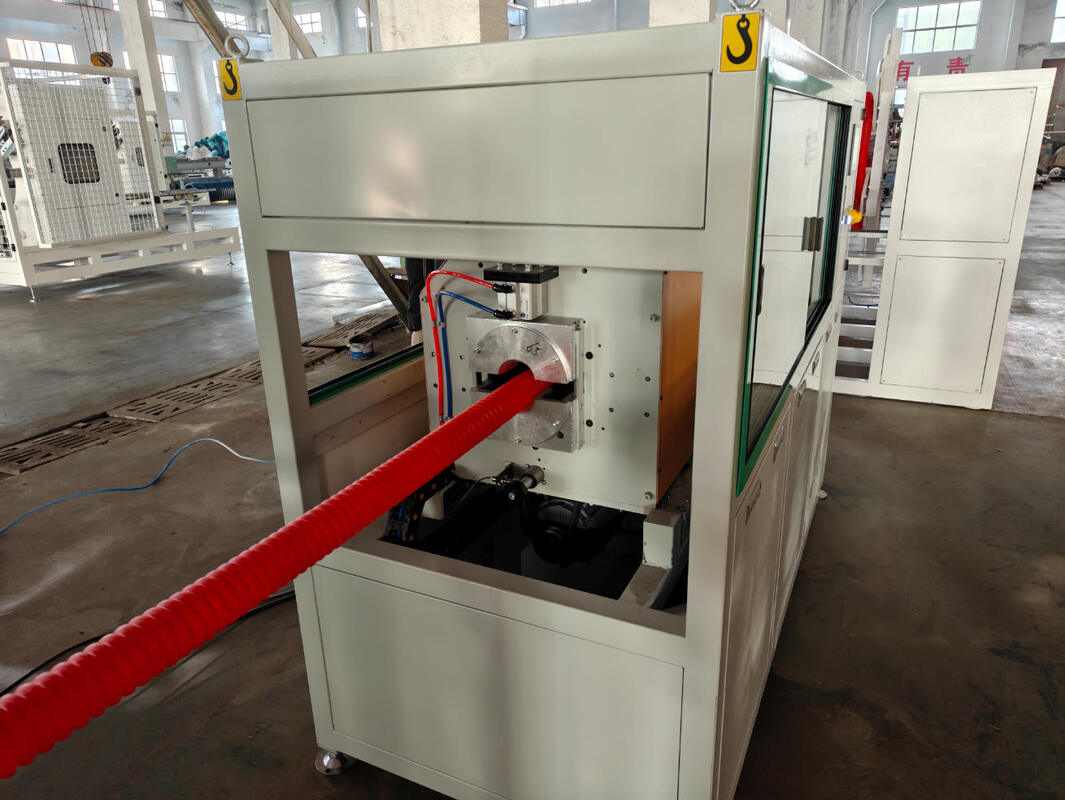 Integral Type Extruder Double Wall Corrugated Pipe Extrusion Line with Siemens Electric and 100kg/h - 2000kg/h Production Capacity