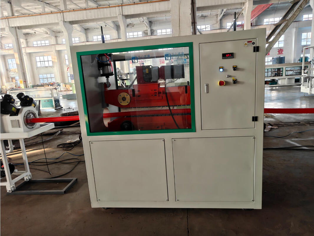 Siemens Main Motor Single Wall Corrugated Pipe Extrusion Line with PLC Control System and Water Cooling
