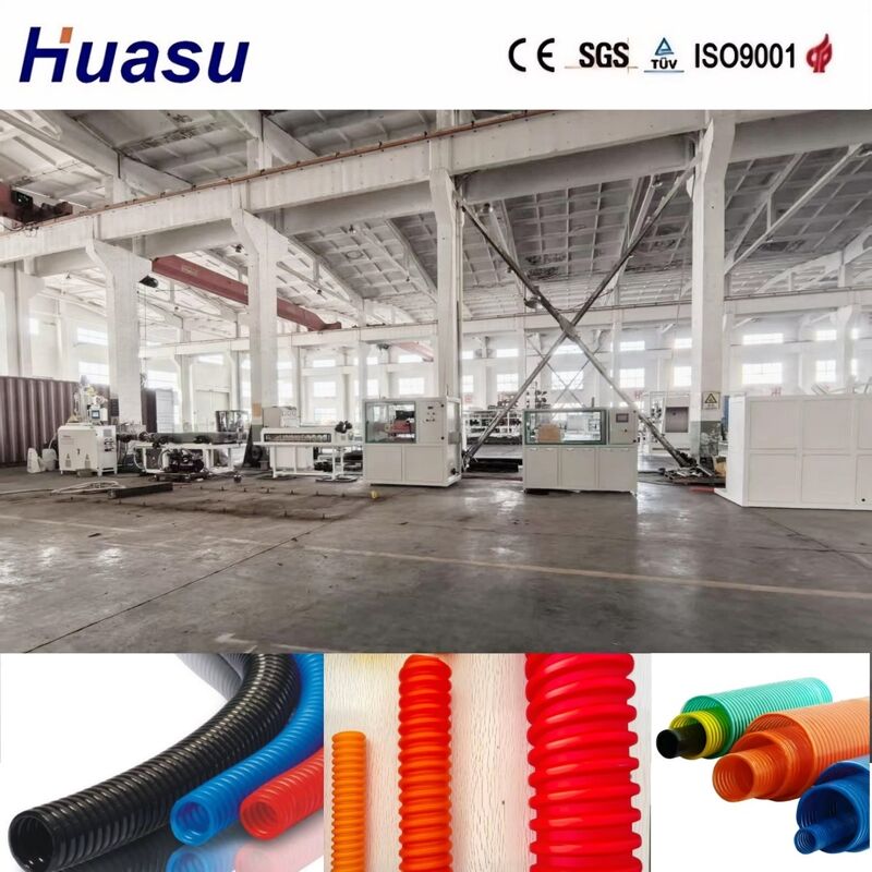 HDPE Single Wall Corrugated Pipe Extrusion Machine with Water Cooling Full Automatic for 32-1600mm Plastic Pipe Production