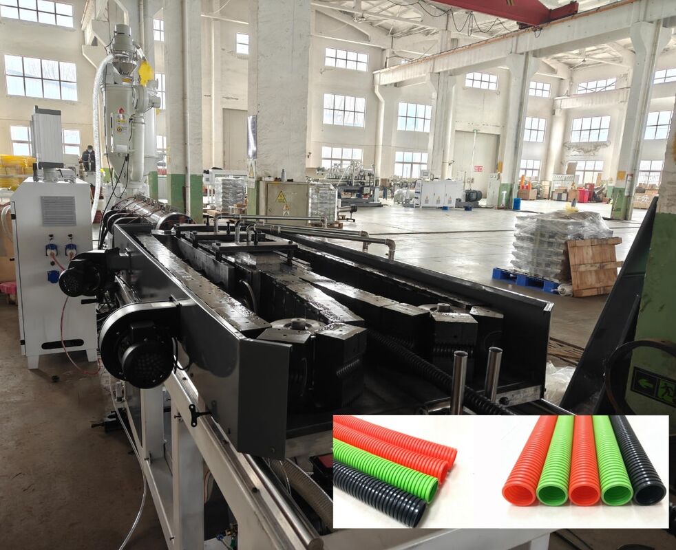 Deep Screw Channel Structure Single Wall Corrugated Pipe Extrusion Line with 1 Year Guarantee Period and High-Accuracy