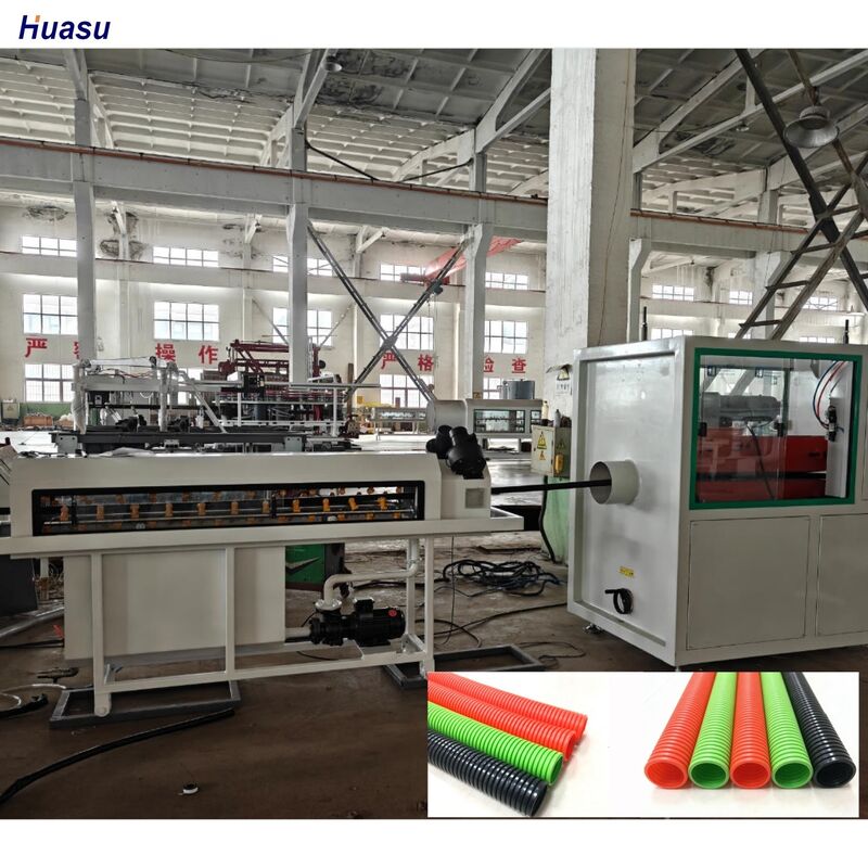 Single Wall Corrugated Pipe Extrusion Line with Siemens Schneider Main Electrics, 38CrMoAlA Barrel Material, and PLC Remote Control