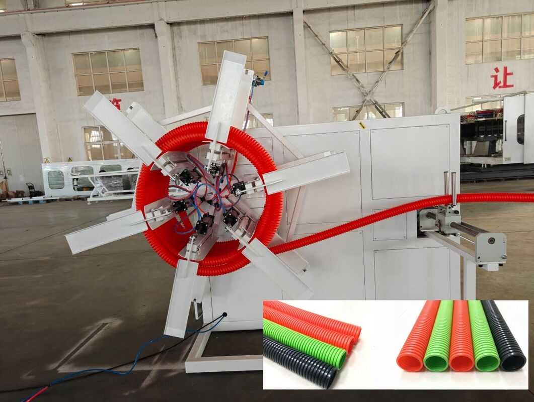 Single Wall Corrugated Pipe Extrusion Line with 38CrMoAlA Barrel Material and Siemens Schneider Main Electrics Featuring PLC Remote Control