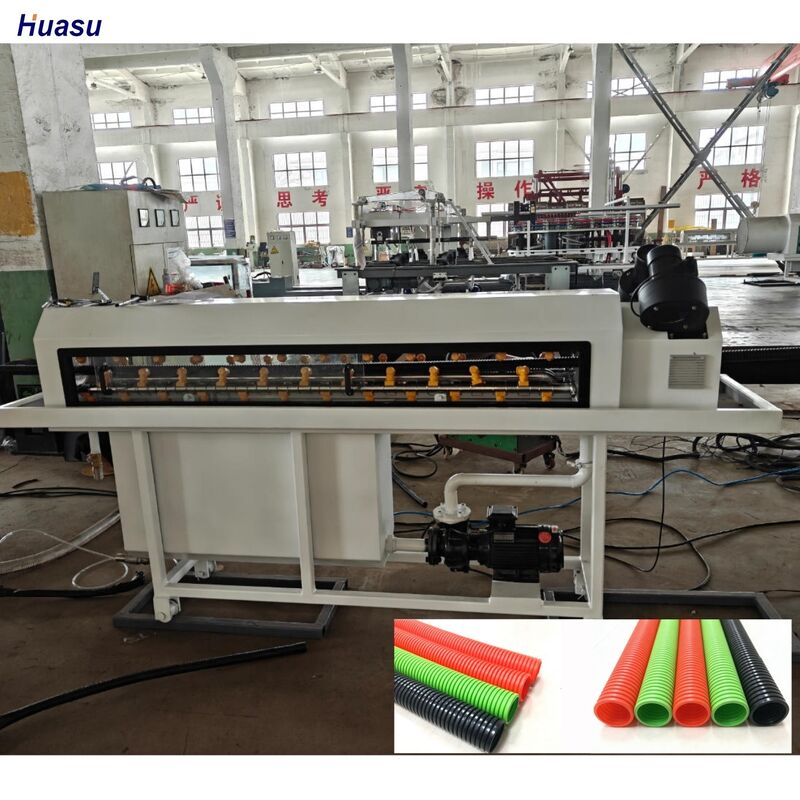 Single Wall Corrugated Pipe Extrusion Line with 38CrMoAlA Barrel Material and Siemens Schneider Main Electrics Featuring PLC Remote Control
