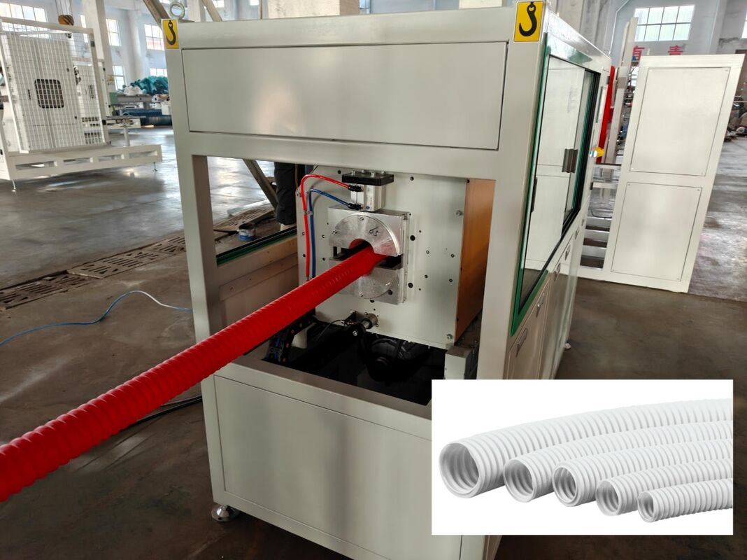 HDPE Single Wall Corrugated Pipe Extrusion Line Rotary Mold Type Extrution Line Capable of Producing High Strength Pipes