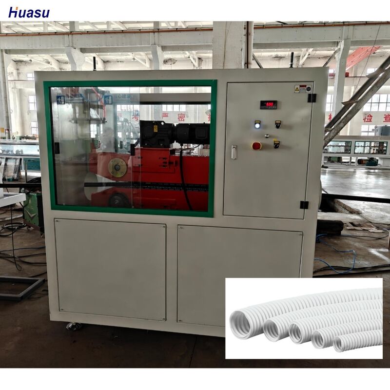 PLC Control Single Wall Corrugated Pipe Production Line for PP PE PVC Raw Materials Ensuring Production and Consistent