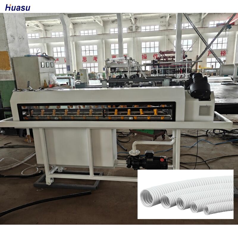 PLC Control Single Wall Corrugated Pipe Production Line for PP PE PVC Raw Materials Ensuring Production and Consistent