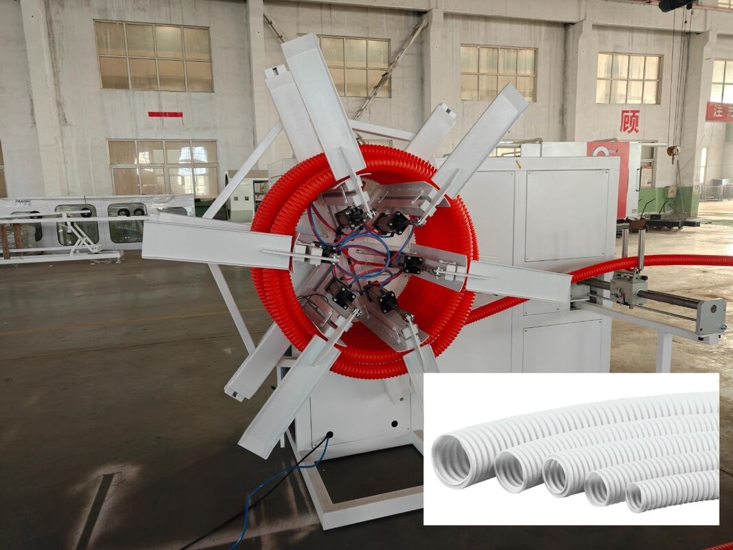 PLC Control Single Wall Corrugated Pipe Extrusion Line Featuring Screw Material 38crmoala and 1 Set Corrugator for Operation
